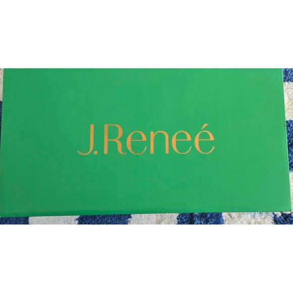 J Renee Baline Leopard Rhinestone Slingback Block Heel Shoes - Picture 10 of 10